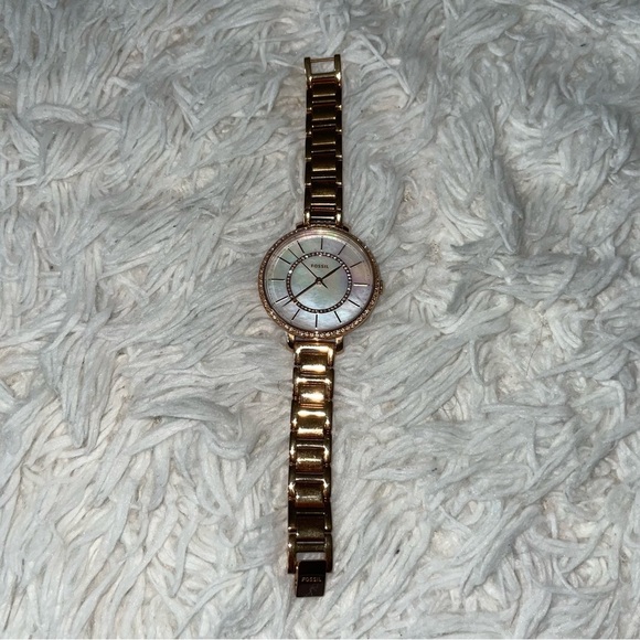 Fossil Jocelyn Three-Hand Rose Gold-Tone Stainless Steel Watch - Picture 3 of 5
